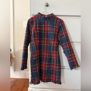 Plaid Long Sleeve Dress
